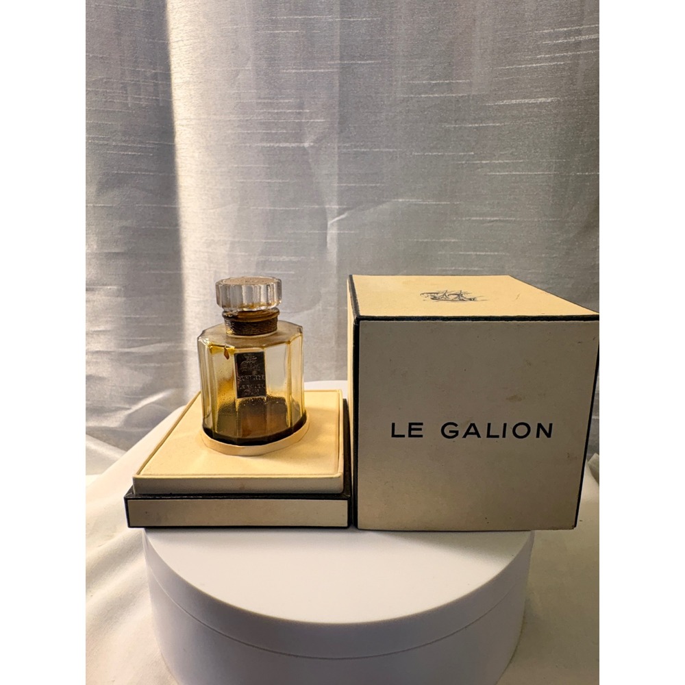 Vintage Le Galion Sortilege Extrait de Parfum France Glass Bottle with Box Rare